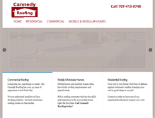 Tablet Screenshot of cannedyroofing.com